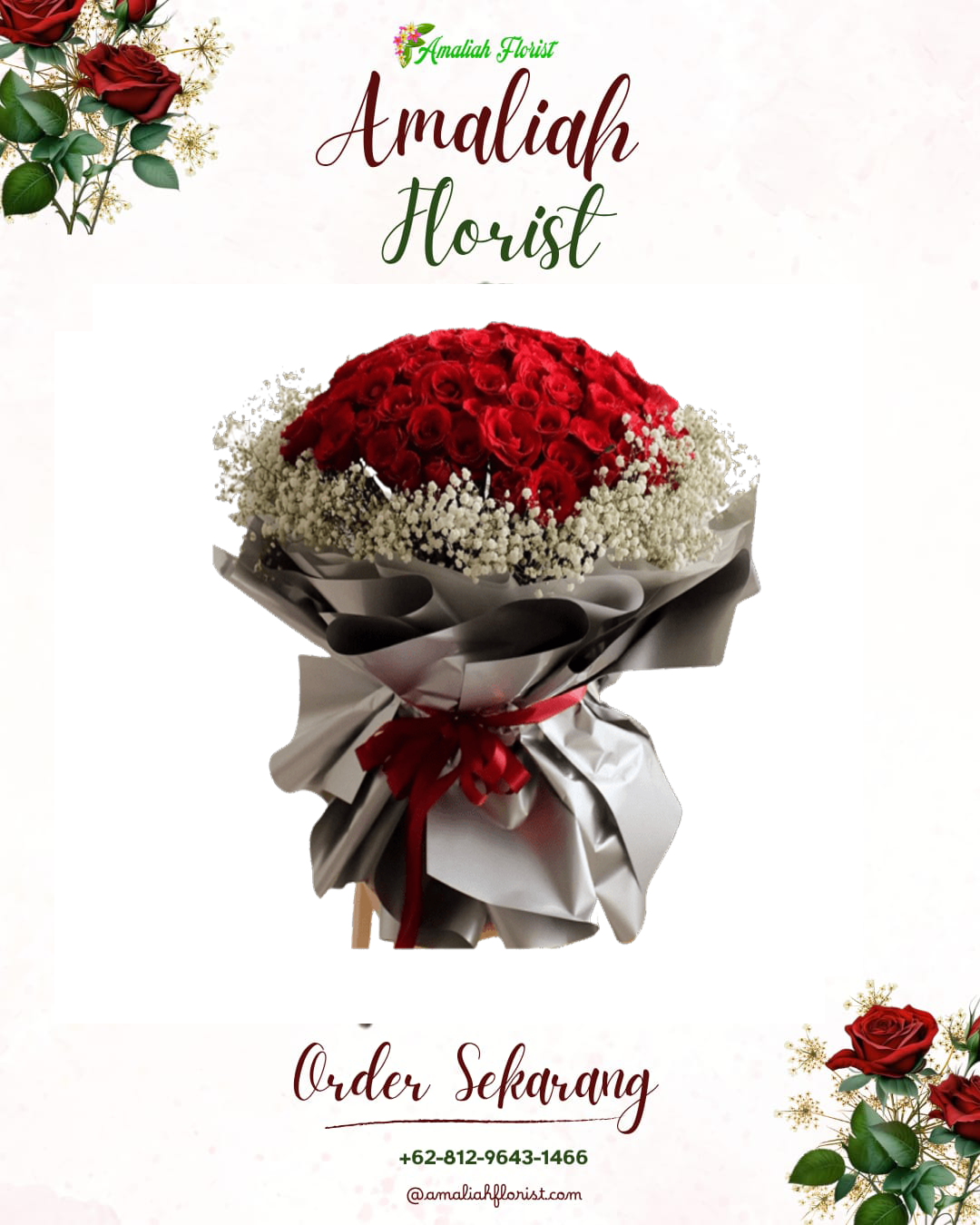 Buket Bunga Buton Tengah